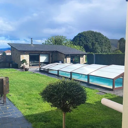 別荘 Casa De Invitados Con Asador Y Piscina De Uso Privado